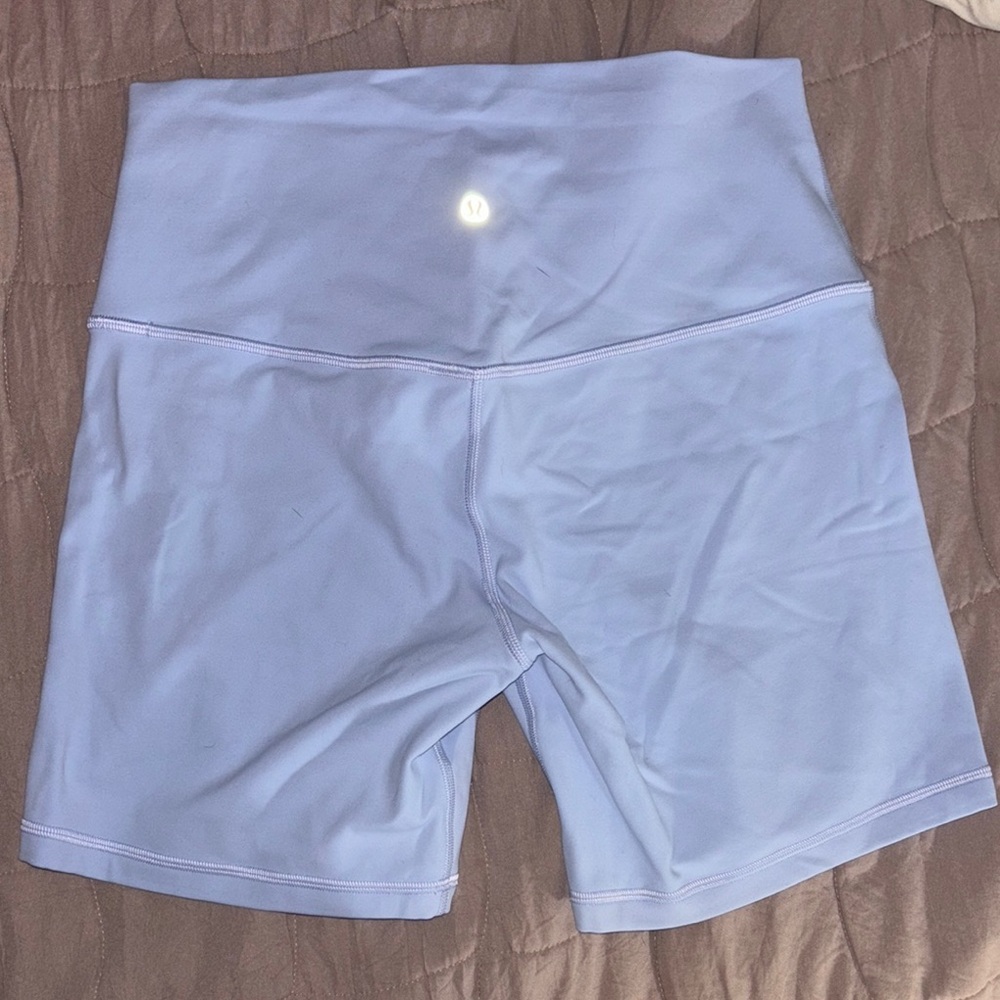 lululemon athletica Light Blue Bike Shorts
